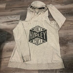 Women’s Gray Hoodie Top